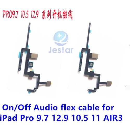 Power ON/OFF Audio flex cable for iPad Pro 9.7 12.9 10.5 11 AIR3