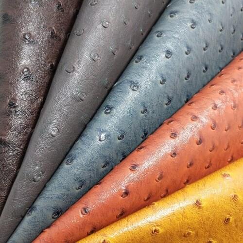 1PC 21X29CM Synthetic Letaher, Cuero Sintetico Embossed Ostrich Leather For Making Bows Accessories T66