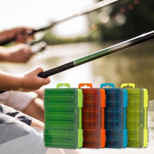 Fishing Tackle Box Double-Sided With Divider Line Lure Tray Waterproof Sealed Sunscreen Fishing Tackle Storage Box