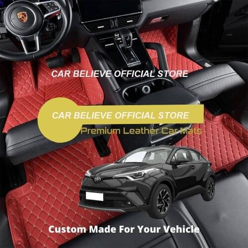 Leather Car Floor mats For Toyota Izoa 2018 2019 2020 Carpets Rugs Pads Accessories