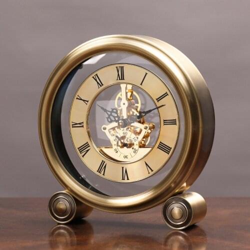 Creative Mechanical Desk Clock Study Bedroom Silent Clock Crafts