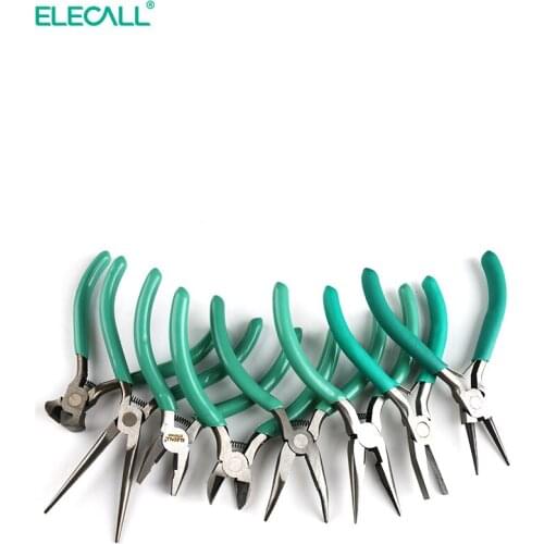 ELECALL Mini plier Jewellery Pliers Diagnoal Pliers Cutter DIY Plier Set Multi function