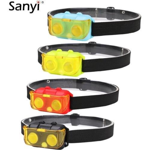 Mini 2*COB LED Headlamp 3 Mode Waterproof Headlight Head Flashlight Torch Lantern With Protction Cover For Outdoor Night Fishing