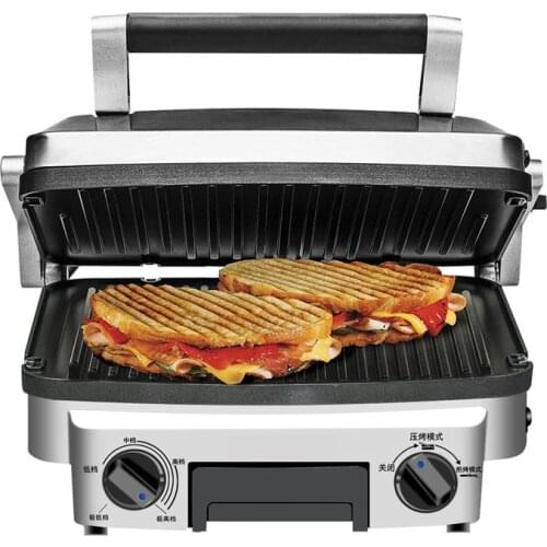 220V Multi function sandwich machine roast steak lamb chops commercial hamburger breakfast machine 1500W high power