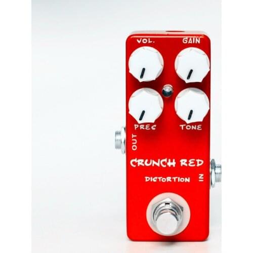 Mosky Crunch Red Distortion Guitar Effect Pedal Crunch Distortion Micro Guitar Pedal 9V Effect Pedal Guitar Accessories Part