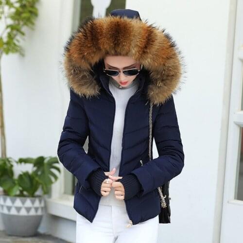 New 2021 Women Parkas Jacket Winter Thick Hooded Cotton Padded Coats Female Korean Loose Puffer Ladies Outwear