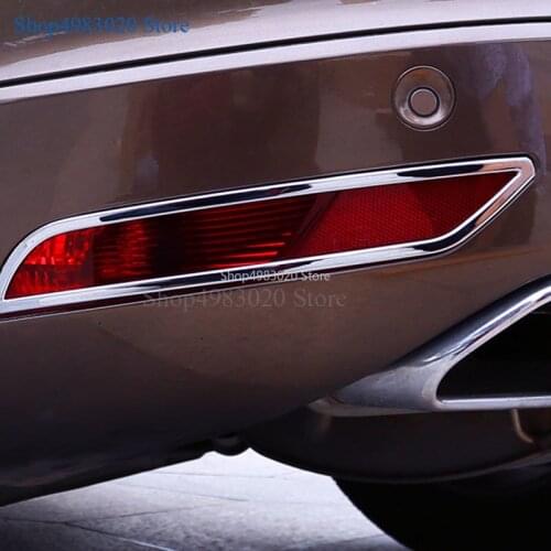 Loyalty for VOLVO XC60 2014 2015 2016 2017 ABS Chrome Rear Fog Light Lamp Cover Trim Moulding Car Styling Auto Accessories 2PCS