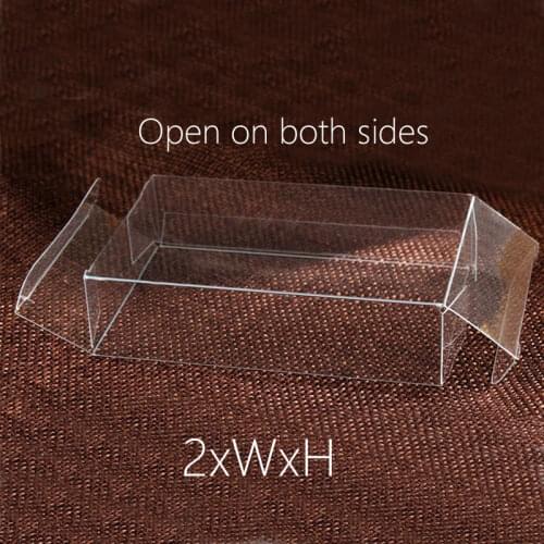 50pcs 2xWxH 4/6/7/8 Plastic Box Storage PVC Box Clear Transparent Boxes For Gift Boxes Wedding/Food/Jewelry Package Display DIY