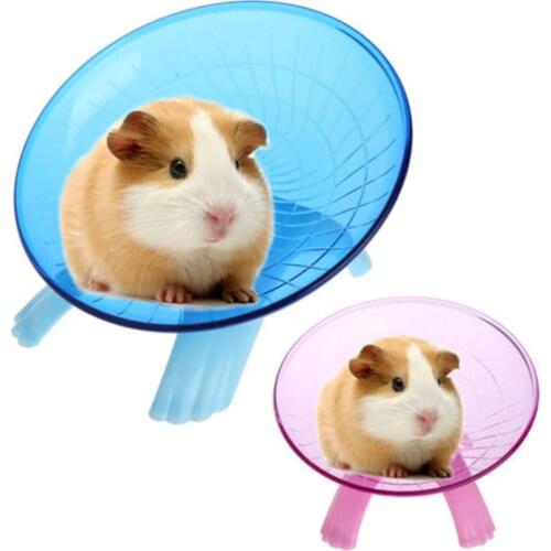 18cm Diameter Hamster Mouse Plastic Running Disc Flying Saucer Pet Exercise Sport Jogging Wheel