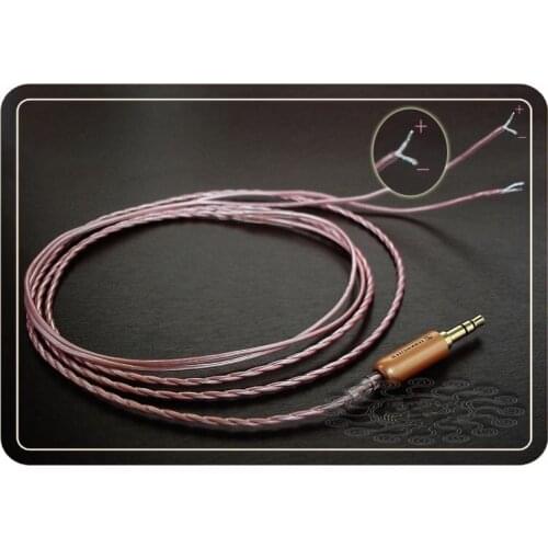 DIY headphone cable silver plated wire 1pcs