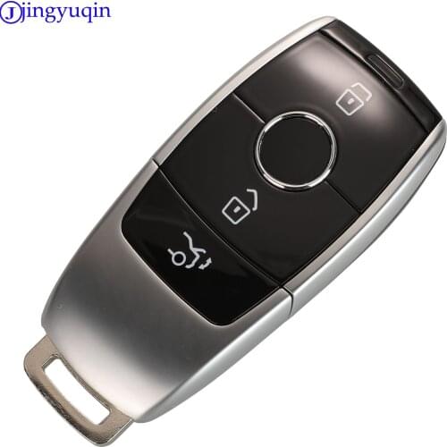 Jingyuqin Remote 3 buttons Car Key Shell For Mercedes Benz 2017 E Class W213 2018 S Smart Key CONTROL FULL KEY