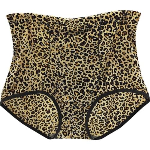 Sexy leopard print womens underwear High Waist Abdomen In High Waist Abdomen In Soft high quality panties