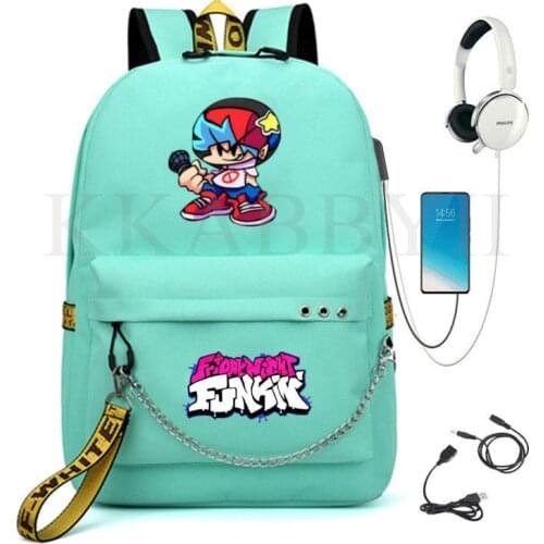 Games Friday Night Funkin school backpack For Teenage Girl Boys Student Children Backpack Schoolbag Cartoon Mochila Infantil