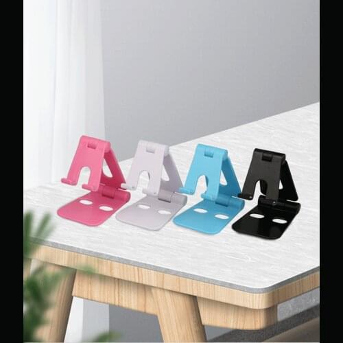 Manufacturers plastic folding mobile phone stand desktop mobile phone folding portable stand lazy live mobile phone stand gift