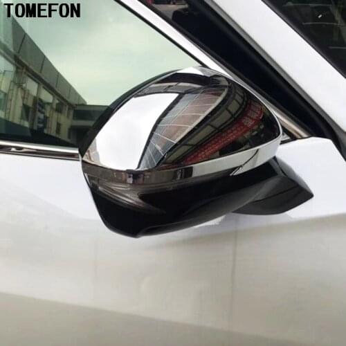 TOMEFON 2pcs For Acura CDX 2016 2017 2018 ABS Chrome Rear View Side Mirror Cover Cap Stiker Frame Shell Car Exterior Accessories