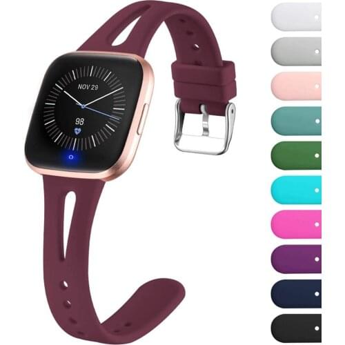 Thin bands for Fitbit Versa 2/Fitbit Versa lite/Special Edition Versa2 band Silicone correa women men watchbands strap pulseira