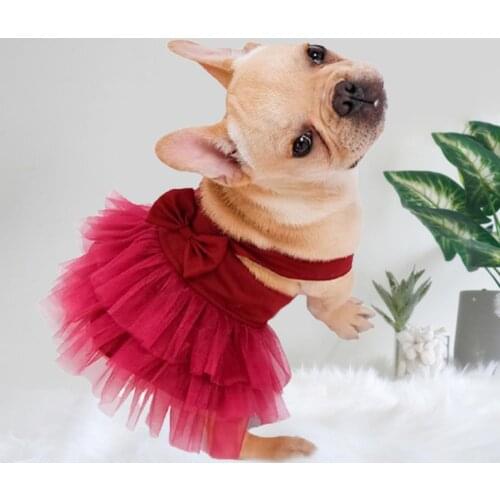 Puppy Skirt Sleeveless All-match Breathable Pet Dogs Tulle Dress for Summer