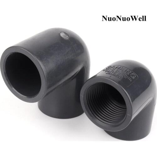 1pc 20~63mm To 1/2"~2" Hi-Quality UPVC Elbow Connector Garden Water Pipe Connectors Aquarium Tank Drip Irrigation Tube Joints