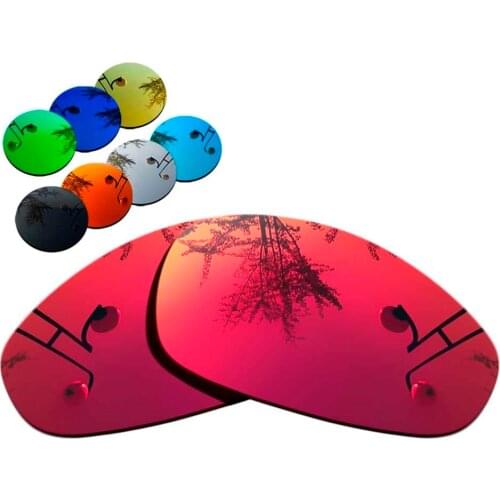 100% Precisely Cut Polarized Replacement Lenses for Juliet Sunglasses Magenta Red Mirrored Coating Color- Choices