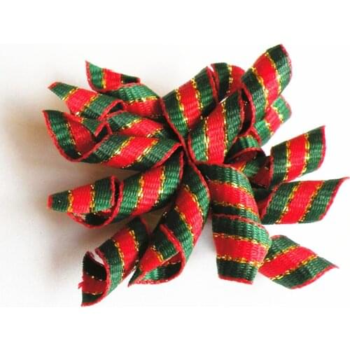 100PC/Lot Handmade Dog Hair Bows For Christmas Dog Accessories Festival Dog Grooming Bows Rubber Bands