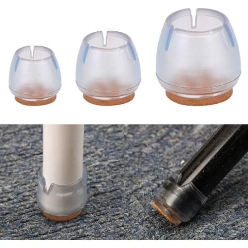 16 Pcs/set PVC Chair Leg Round Caps For Kitchen Cabinets Furnitures Chairs Chair leg Protector Furniture Table leg Covers