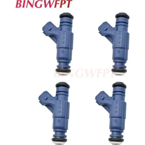 4x Flow Matched Fuel Injectors Set for V W For Audi 1.8 0280156065 06B133551M