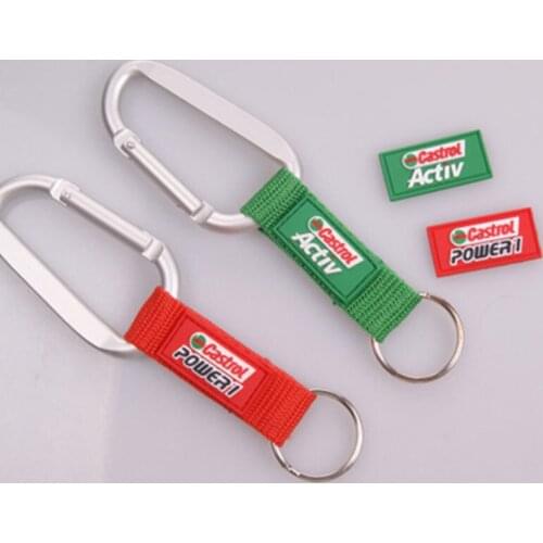 500pcs/lot DHL free shiping Short Lanyard custom strap with carabiner hook key Holder