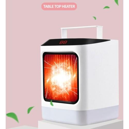 Car Heater With Colorful Lights Ptc Aluminum Platinum Pattern Heating Sheet Cnc Display Intelligent Constant Temperature