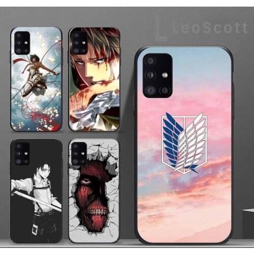 Attack on titan Phone Case For Samsung A32 A51 A52 A71 A50 A12 A21S S10 S20 S21 Plus Fe Ultra