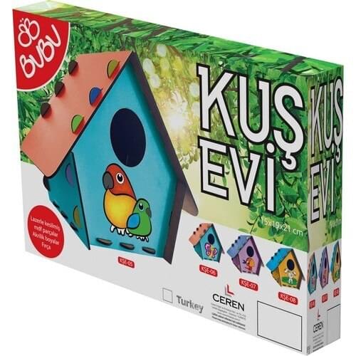 Wooden Bird House DIY Paint Box For Kids Girl Boy