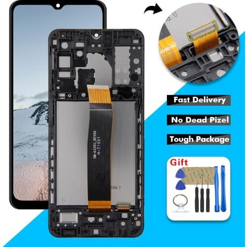 For Samsung Galaxy A32 5G A326 SM-A326B A326BR/DS LCD Display Touch Screen Digitizer Glass Assembly With Frame