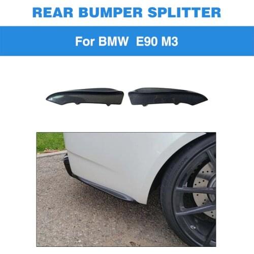 Rear Bumper Lip For BMW E90 M3 Sedan 2006 - 2011 Rear Diffuser Lip Splitters Carbon Fiber