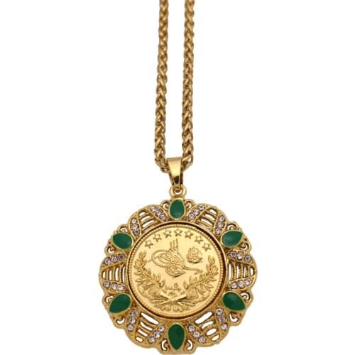 ZKD islam muslim Turkey Coins Ottoman coins Pendant Necklace