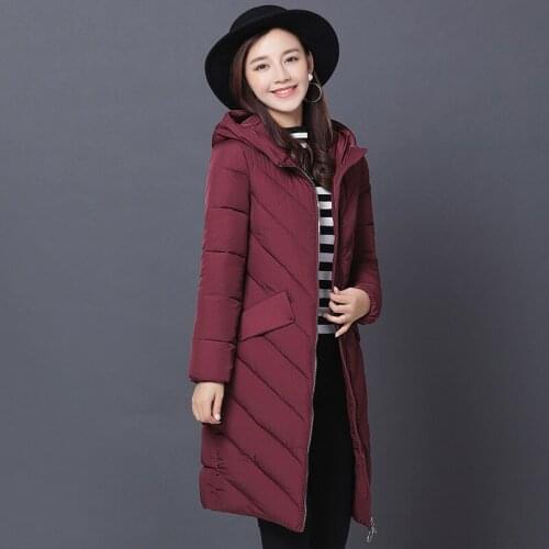 Parkas Arrival New Mujer Invierno 2020 Cotton Winter Coat Women Hooded Parka Padded Womens Jackets Abrigo Mujer WXF350 's