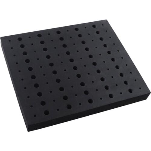Foam Router Bits Storage Tray Tool Box Organizer for 110 Bits 60x 1/4" & 50x 1/2", Keep Your Bits Safely Stored When Not in Use