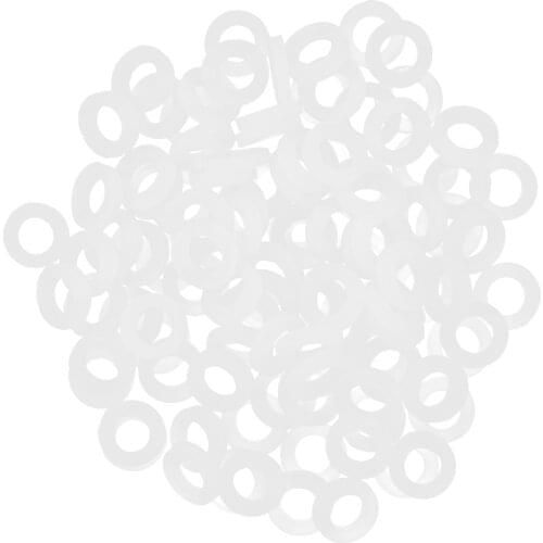 100 x Flat Gasket O-ring Seal Silicone Rubber Water Shower Nozzle Washers