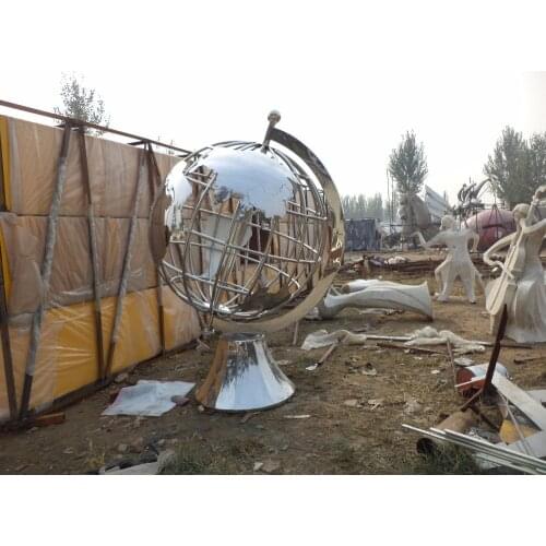 Accept custom resin, glass fiber reinforced plastic, metal, all kinds of sculptures,Stainless steel globes