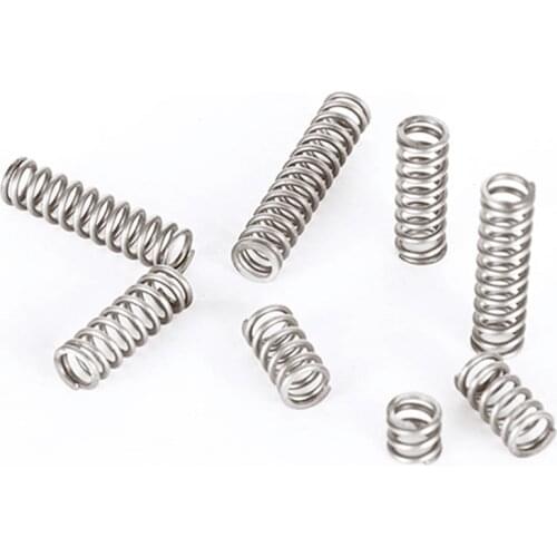 304 stainless steel spring compression spring wire diameter 0.4*5 Maintenance spring 50pcs