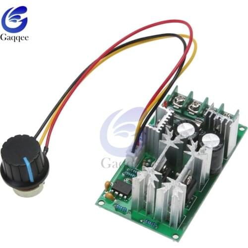 DC 10-60V DC 10V-60V Motor Speed Control Regulator PWM Motor Speed Controller Switch 20A Current Regulator Module 12V 24V 48V