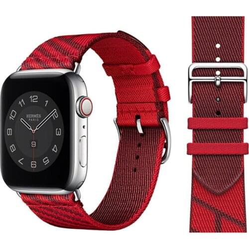 Jumping Single Tour Strap for Apple Watch Band 6 5 4 40mm 44mm Sports Nylon Bracelet for iWatch Series 6 3 38mm 42mm Watchbands