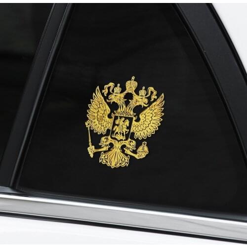 Russian Federation Eagle Emblem Car Sticker for KIA RIO Ford Focus Hyundai IX35 Solaris Mitsubishi ASX Outlander Pajero