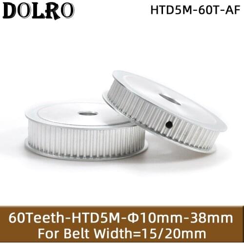 HTD5M 60 Teeth Synchronous Timing Pulley Bore10/12/14/15/16/17/18/19/20/22/24/25/28/30mm for Width 15/20mm HTD5M Belt AF Keyway