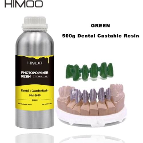 Himoo Dental Casting High Hardness for Resin 3D Printer Blue Wanhao Ifun Formlabs Dental Photopolymer Resin