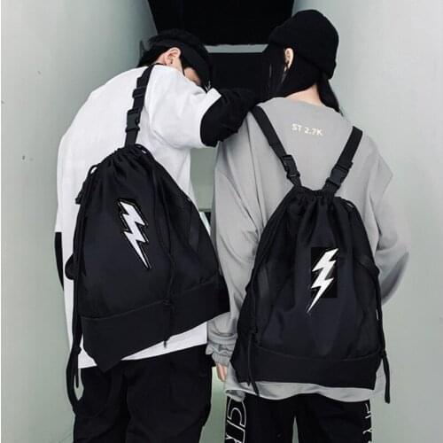 Reflective Lightning Bag Sticker Hook Loop Chapter College Student Street Fashion Couple Backpack Sticker Chapter