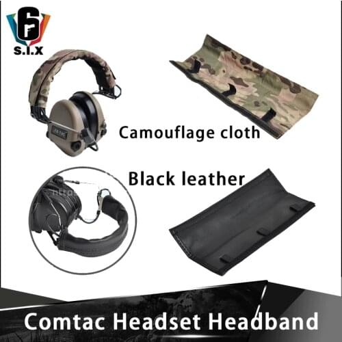 ZTAC Peltor Comtac Headset Headband Tactical Headphone Comtac II Accessory Black Leather Or Camouflage Cloth Comtac III