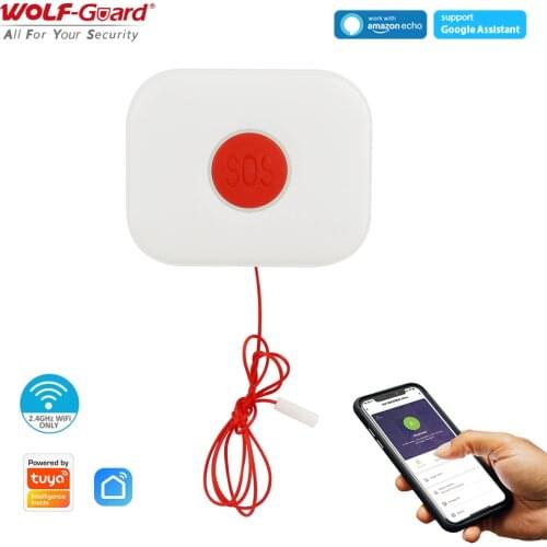 Tuya APP Wireless WIFI SOS Emergency Button Home Security Alarm System