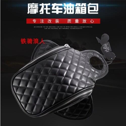 Waterproof Motorcycle Tank Bag PU Leather Motorbike Bags Universal High-capacity Durable and Wear-resistant Simple Installation