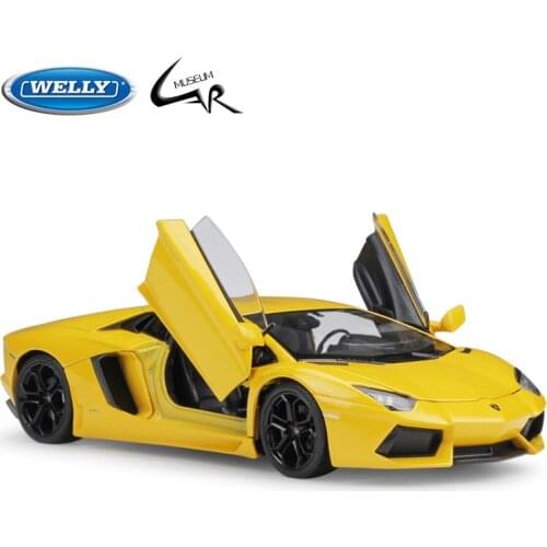 Welly 1:24 Diecast Model Car Race Sports Lamborghini Aventador LP700-4 Metal Alloy Toy Children Birthday Gift Collection