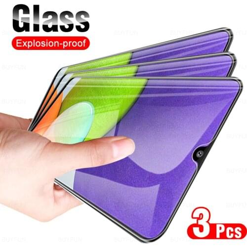3Pcs Full Cover Protective Glass For Samsung Galaxy A22 4G Phone Glasses Screen Protector Film For Sumsung Sansung A 22 22A 6.4"