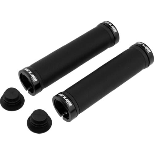 1 Pair Microfiber Leather 22.2mm Handlebar Grip Cover Protector Black Red with Aluminums Alloy and End Plug